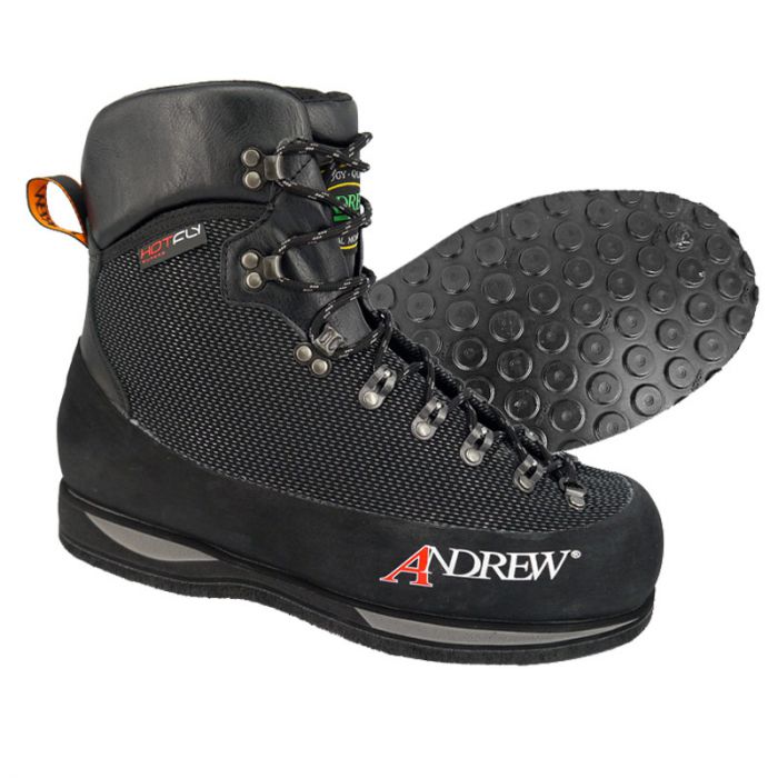 Andrew Creek Dark Wading Boot with Rubber Sole