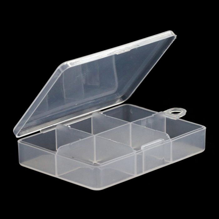 AOS Clear Fly Box 6 Compartment, #S