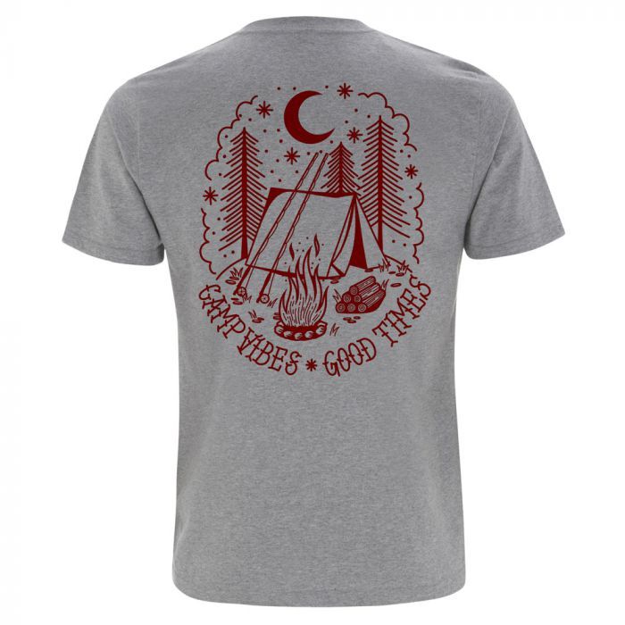 Aura Camp Vibes T-Shirt, grau
