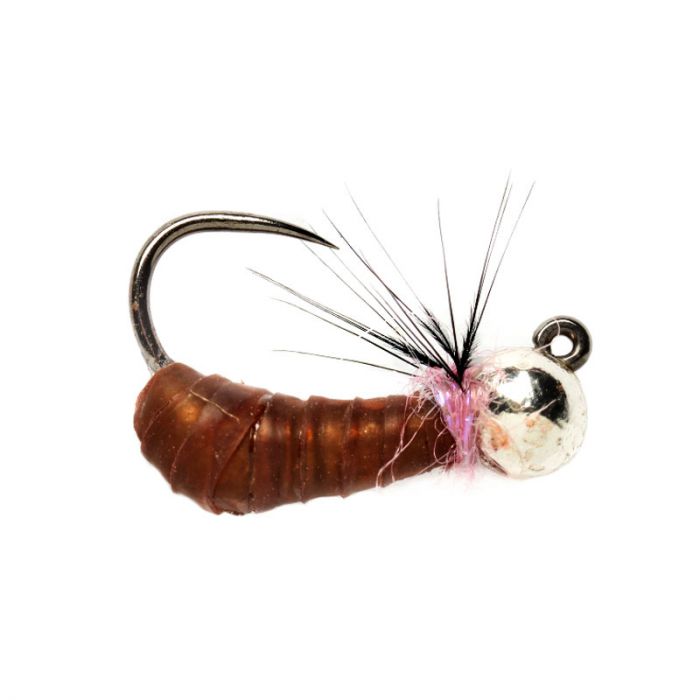 Crostons Cased Caddis Back Large Tungsten Jig, barbless, Fly Fishing