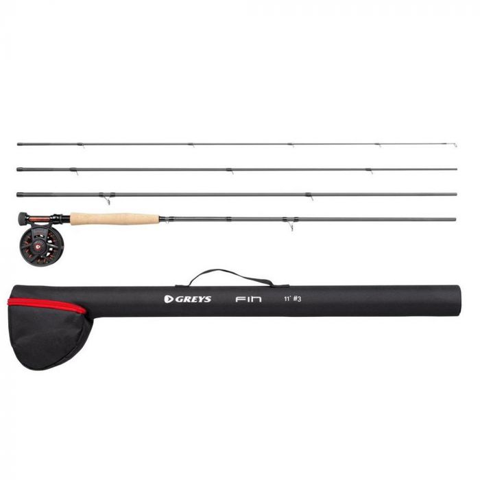 Greys Fin Euro Nymph Fly Combo - Rod/Reel/Line Kit, Nymph Fly Rod