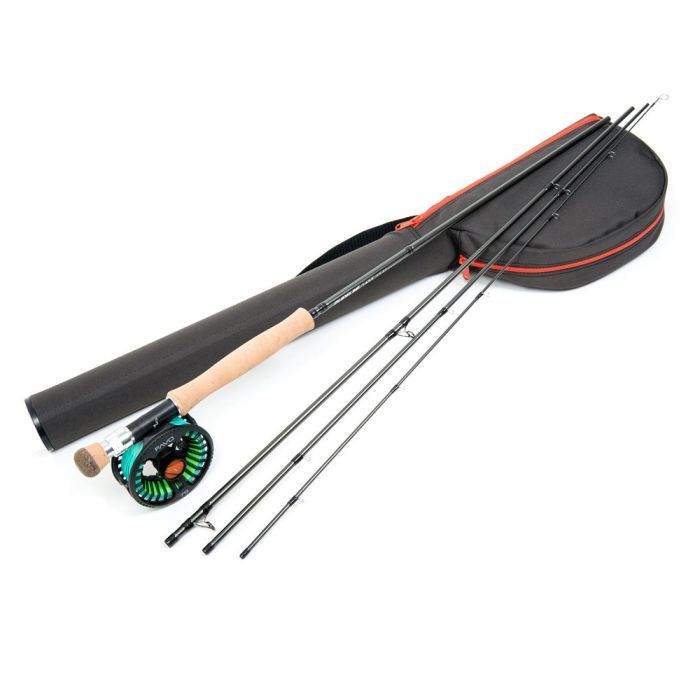 fly fishing reel and line