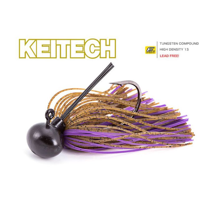 Keitech Rubber Jig Modell II, brown/purple