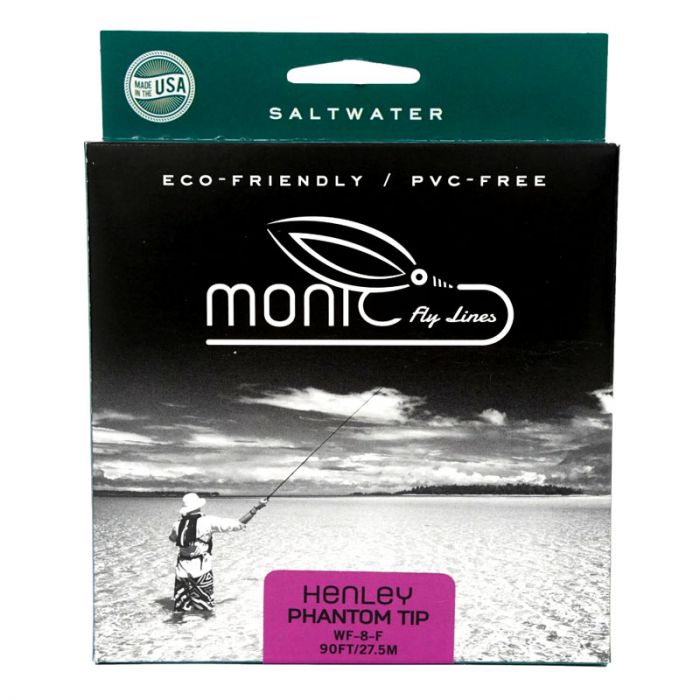 Monic Henley Clear Phantom Tip Fly Line, floating, fly fishing