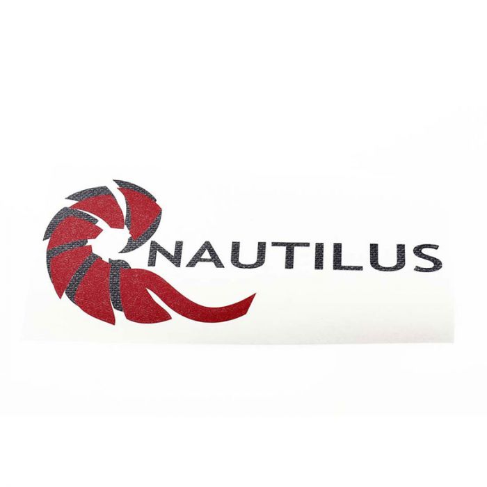 Nautilus Reels Red Logo Sticker, Pesca a mosca