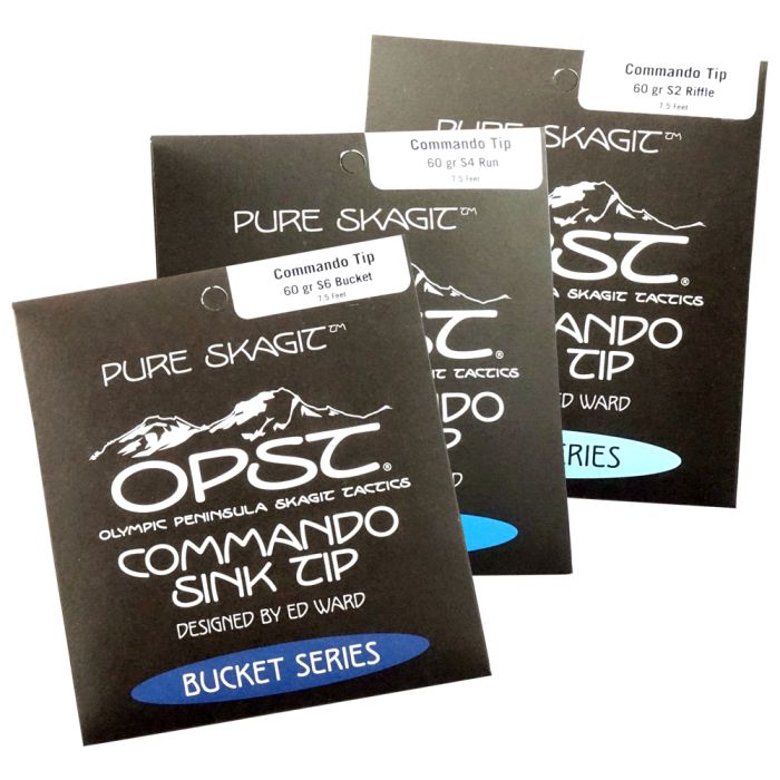 OPST Pure Skagit Commando 7.5 Foot 60Gr Sink Tips Bucket Run & Riffle Series