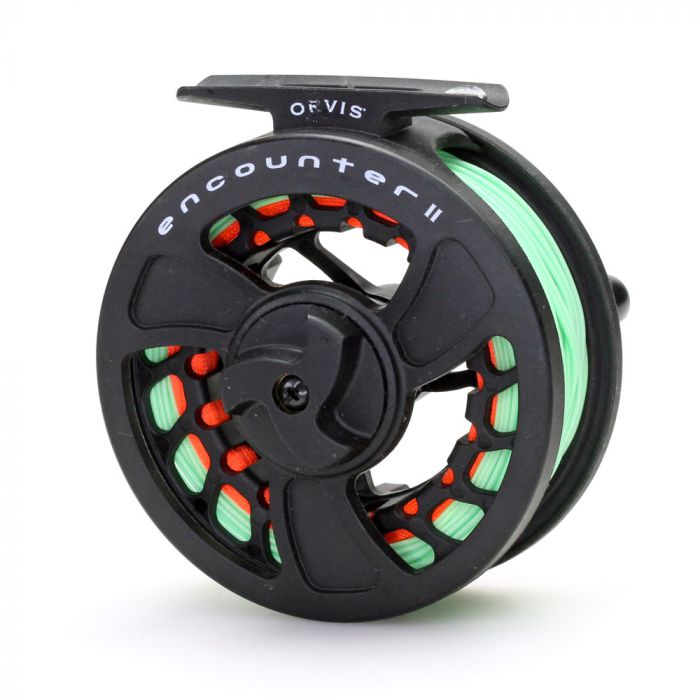 ORVIS Encounter II Fly Reel, loaded with Line #5 and Backing, Fly