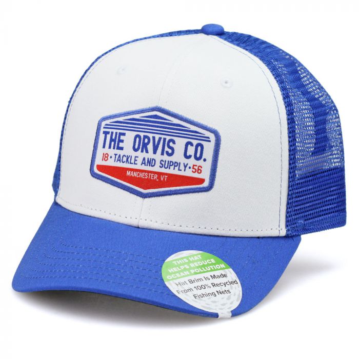 Orvis Rocky River Trucker Cap, blue/white, Fly Fishing