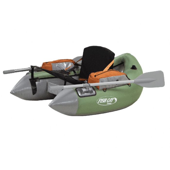 Outcast Fish Cat Cruzer Belly Boat, sage, Fly Fishing, Spin Fishing