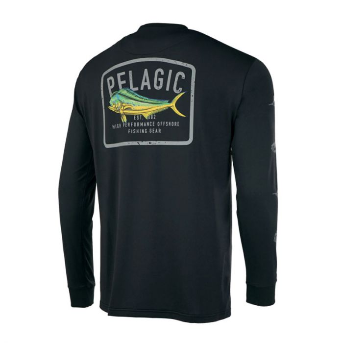 Pelagic Aquatek Game Fish Shirt, black, Fly Fishing