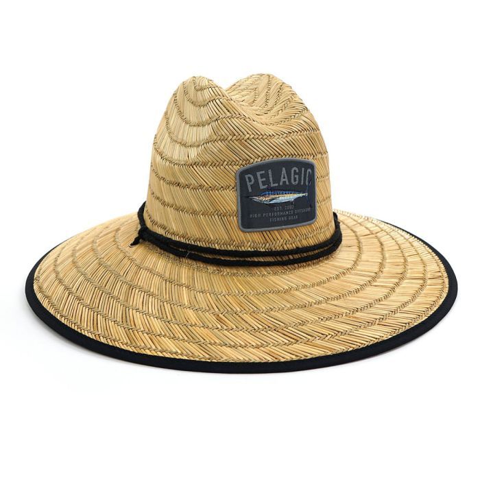 Pelagic Baja Straw Sunhat, Fish Camo, Fly Fishing