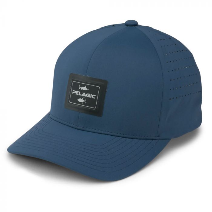 Pelagic Delta Pinacol Flexfit Hat Cap, smokey blue, Fly Fishing