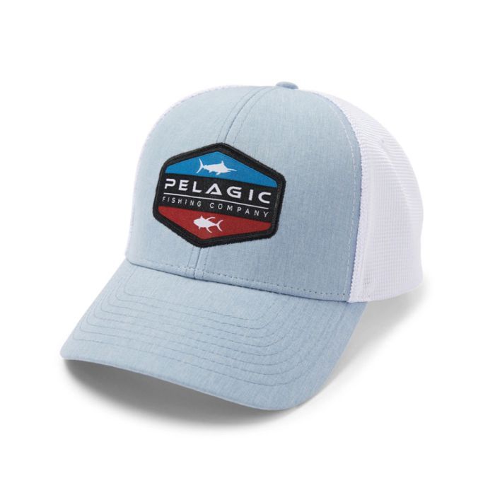 Pelagic Offshore Hat Deep Sea Species Cap, smokey blue, Fly Fishing
