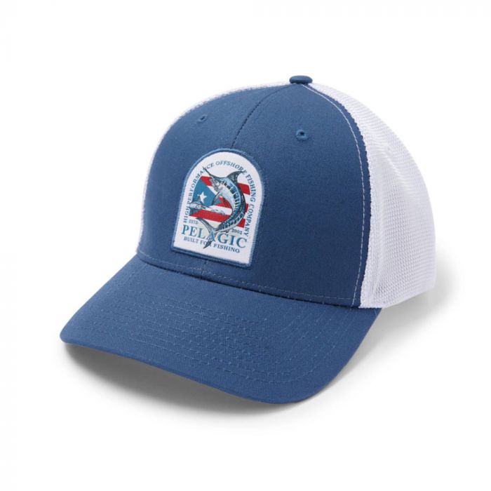 Pelagic Offshore Hat Marlin PR Cap, smokey blue