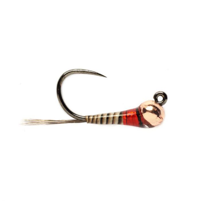 White Bead Red Tag Jig 