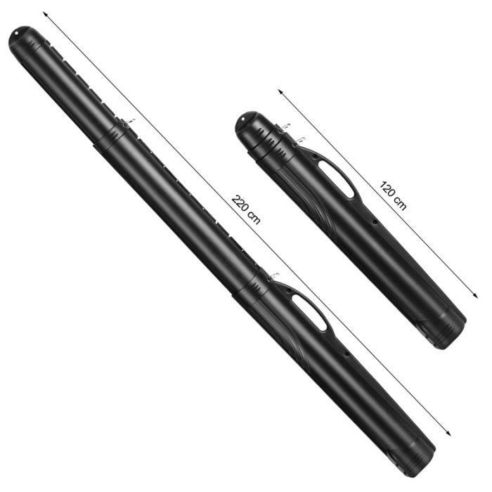 Telescoping rod case clearance