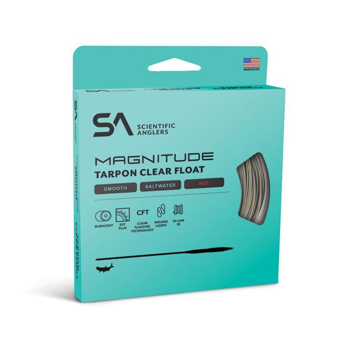 Scientific Anglers Magnitude Smooth Grand Slam Fly Line – 10' Clear Floating Tip, Saltwater Fly Fishing