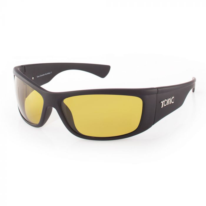 Tonic Shimmer Polarisationsbrille, matte schwarz / glass photo gelb