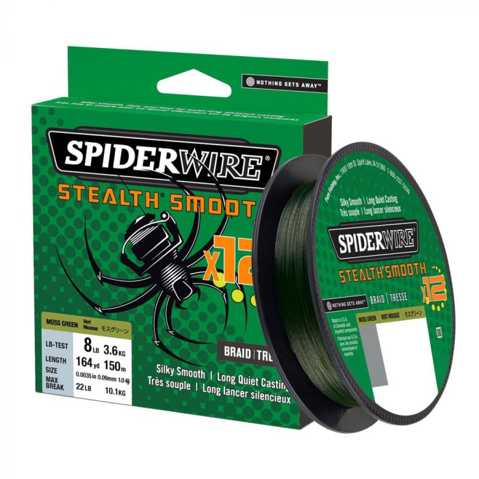 SpiderWire Stealth Smooth X12 Fishing Line, moss green