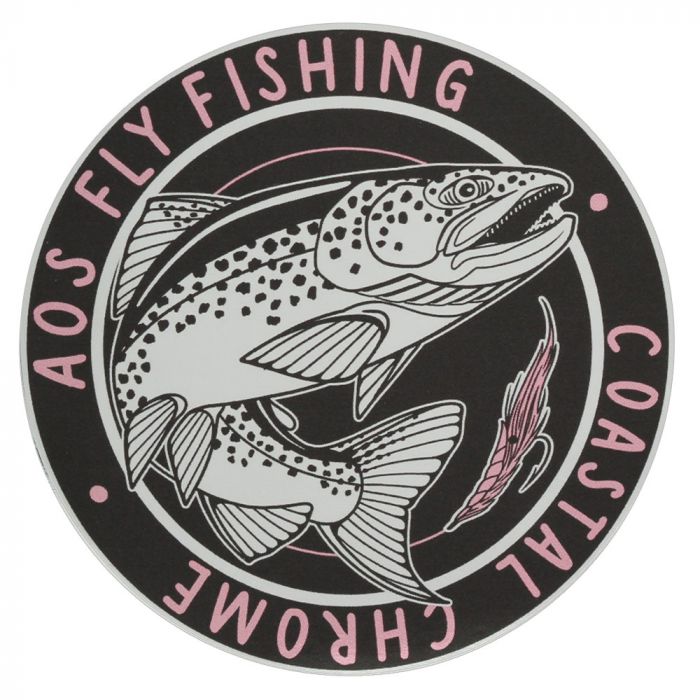 AOS Fly Fishing Sticker - Coastal Chrome Sea Trout