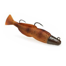 Esca Da Pesca Topwater A Forma Di Topo In Pelo Di Cervo - Galleggiante, Colore Marrone, Confezione Da 1