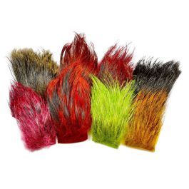 Tigofly Ziegenhaar Fell 8x8cm - 10 Farben Für Fliegenbinden, 15-20cm Haarlänge, 2 Stück Pro Farbe