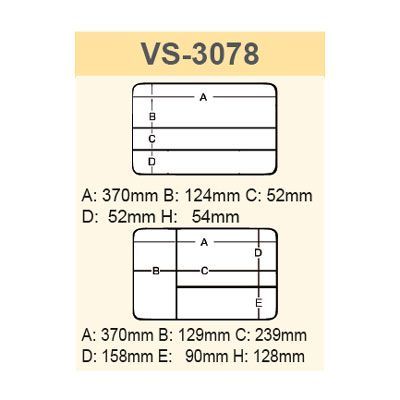 Boîte De Pêche Meiho VS-3078 Rouge - Coque Rigide 430x295x186 Mm - Neuve