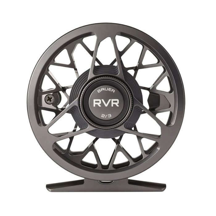 Bauer RVR Fliegenrollen, charcoal/silver, Fliegenfischen
