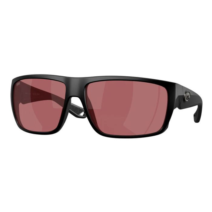 Costa Fly Line Matte Black 580G Polarized Sunglasses, Rose Lightwave