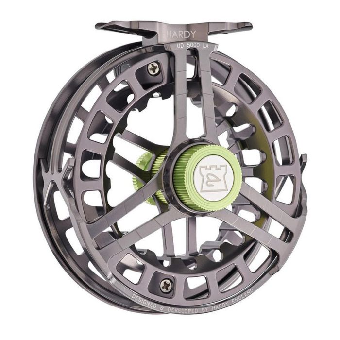 Hardy UltraliteDisc #5 Fly Reel 限定版 Hardy Ultradisc UDLA Fly Reel, gunmetal green