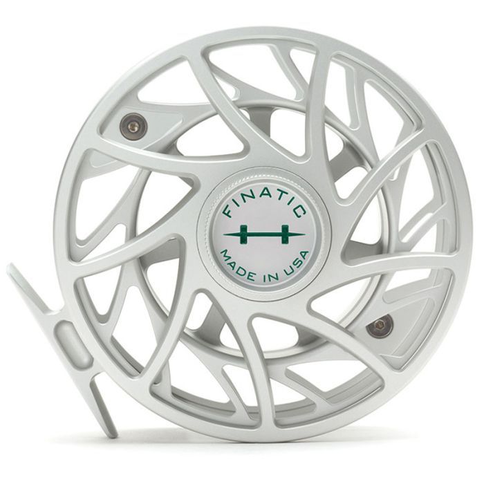 Hatch Finatic Gen2 Fly Reel, silver / green