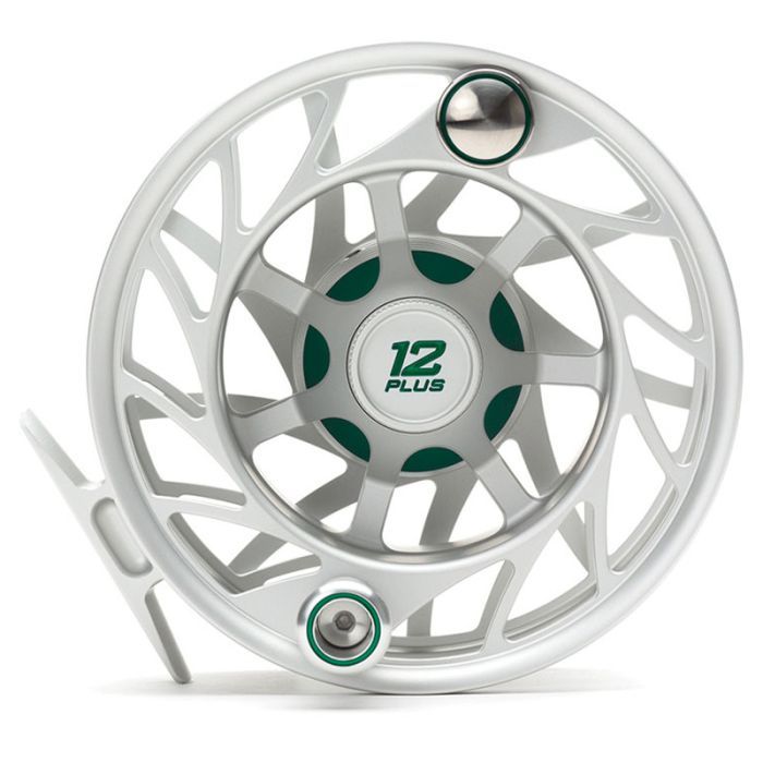 Hatch Finatic Gen2 Fly Reel, silver / green