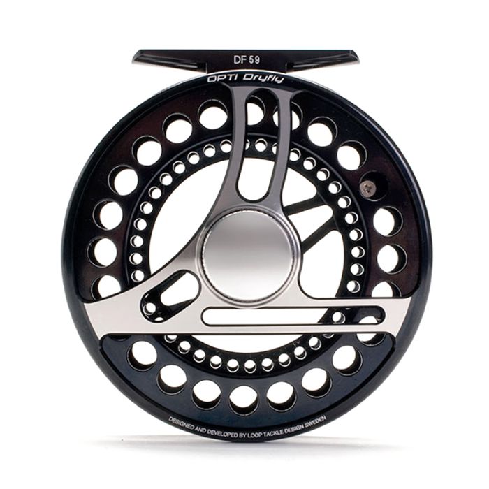 Loop OPTi Dryfly Fly Reel, Black, Fly Fishing