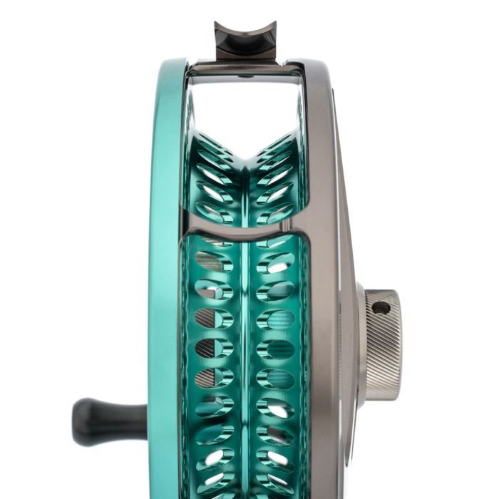 Loop OPTi Speedrunner Fly Reel, Aurora Turquoise, Fly Fishing