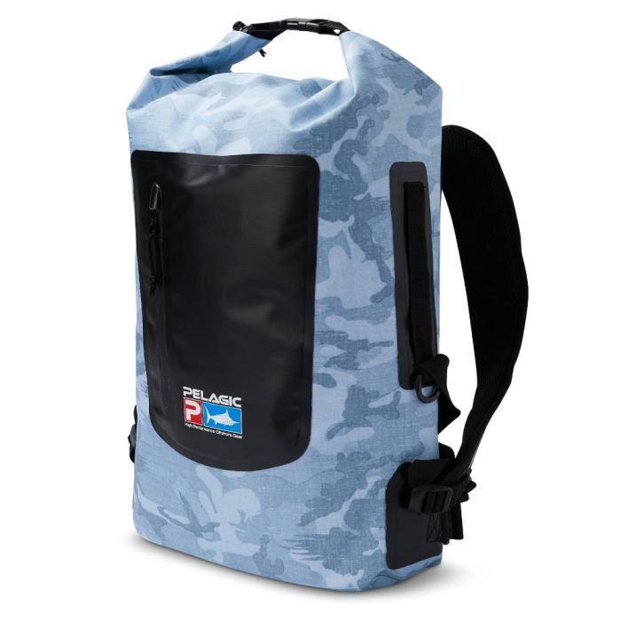 Pelagic Aquapak Backpack, Fish Camo Slate, Fly Fishing, Outdoors