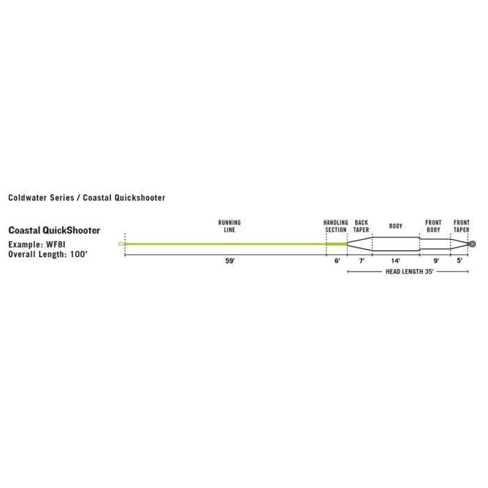 RIO Coastal QuickShooter WF Fly Line, intermediate