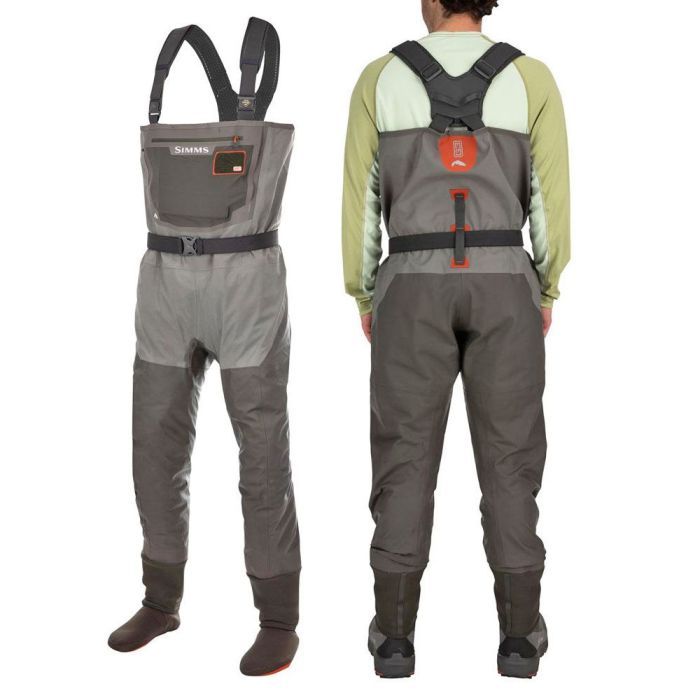 Simms G3 Guide Stockingfoots Gore-Tex Waders, gunmetal, Fly Fishing