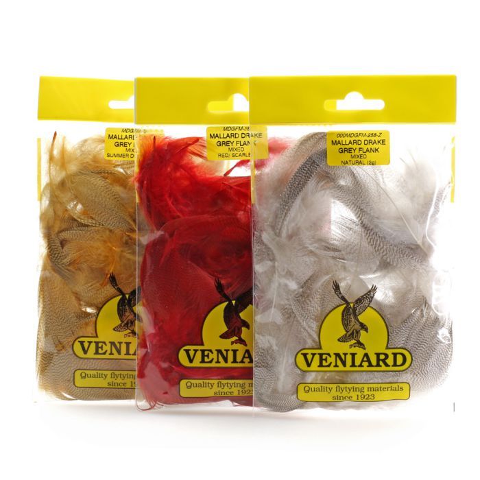 Produktbild von Fly Scene Barred Mallard Flank Federn | Tan | P-01104.16