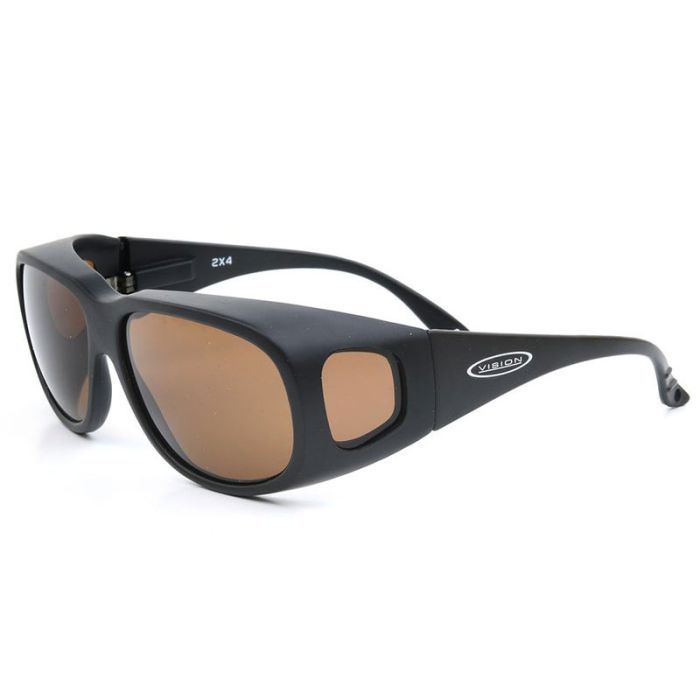 Vision Fit-Over Polarflite Series 2X4 Polarized Sunglasses, brown
