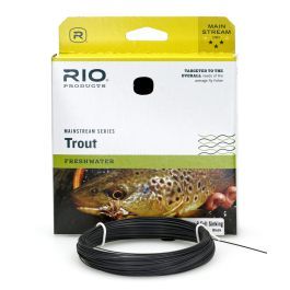 Ligne De Pêche à La Mouche Rio Mainstream Trout WF-6-F - Soie Flottante Marron/vert Citron, Neuve