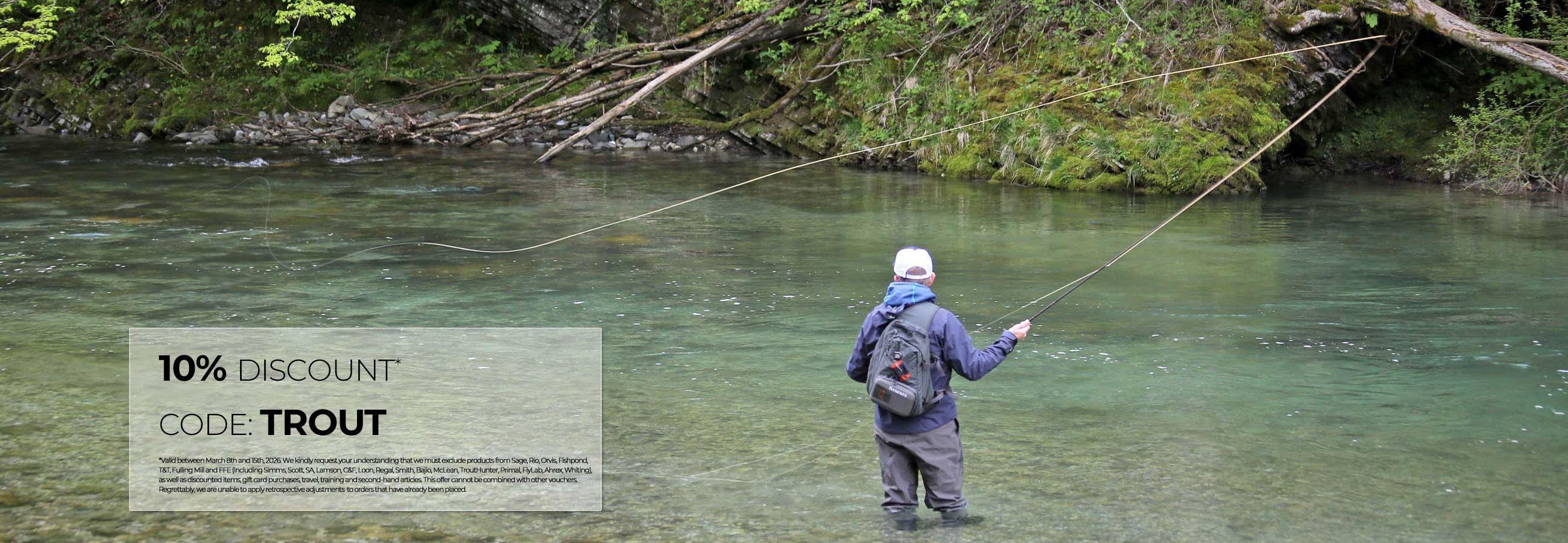 Fly Fishing - Fly Tying - 10% OFF TROUT Season Deal