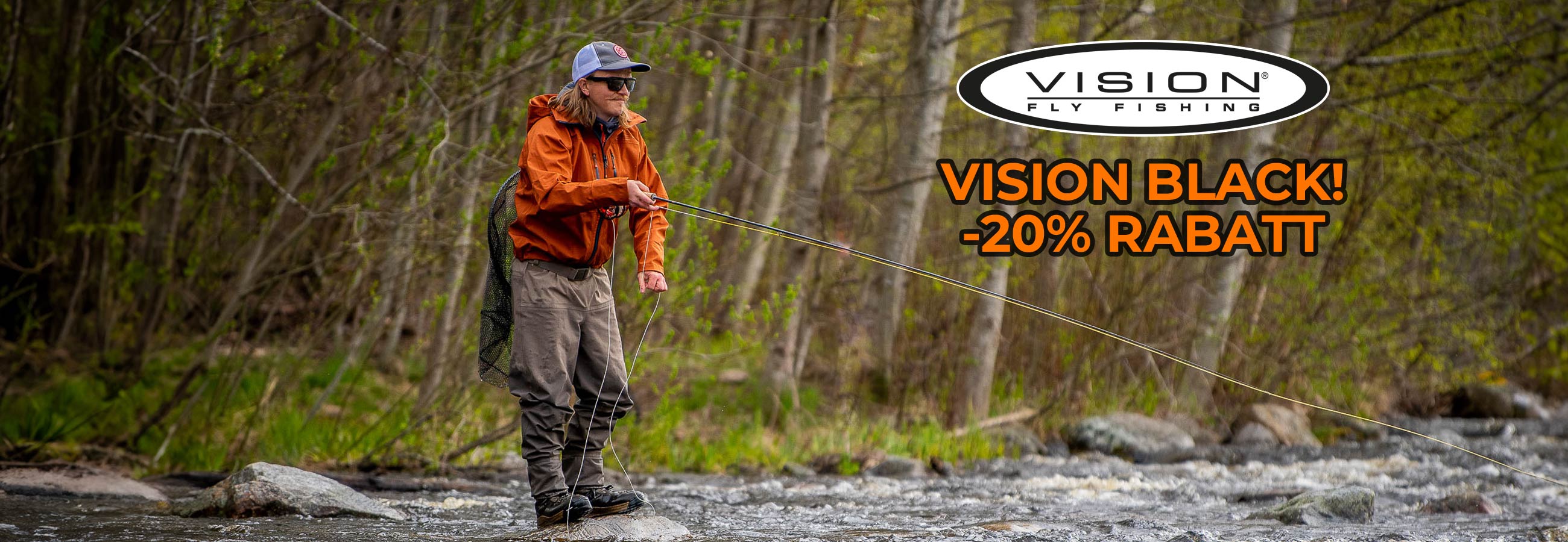 VISION BLACK SALE! -20% Rabatt auf das ganze Vision Fly Fishing Sortiment!