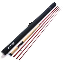 LTS Across Red #10/11/12 15,0ft. (4.57m) Canna Spey a Due Mani, 2a mano, attrezzatura da pesca usata, pesca a mosca