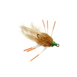 Fulling Mill Beadchain Crab Tan, Fliege für Fliegenfiscshen auf Bonefish und Permit