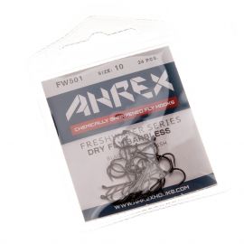 Ahrex FW511 Curved Dry Fly Hook, Barbless