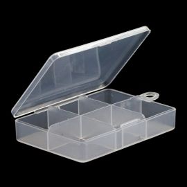 AOS Clear Fly Box 6 Compartment, Fly Tying, Fly Fishing