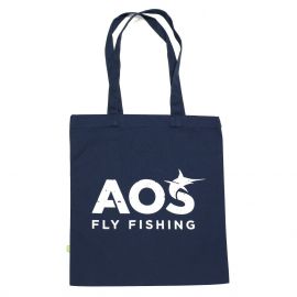 AOS Logo Tote Tragetasche, blau