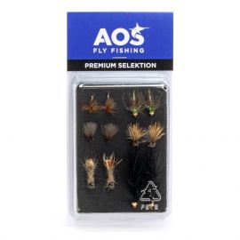 Premium Fliegenselektion Allround Fliegen Mix für Forellen