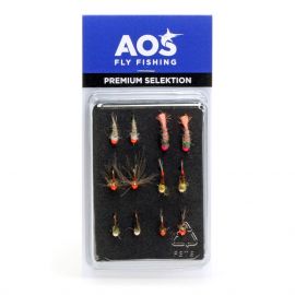 Selezione mosche Premium Ninfe Hot Spot per Temolo e Trota, Pesca a mosca