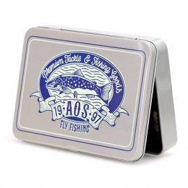 AOS Retro Tin Can Fly Box - Retro Metall Fliegendose, Fliegenfischen, Box für künstliche Fliegen